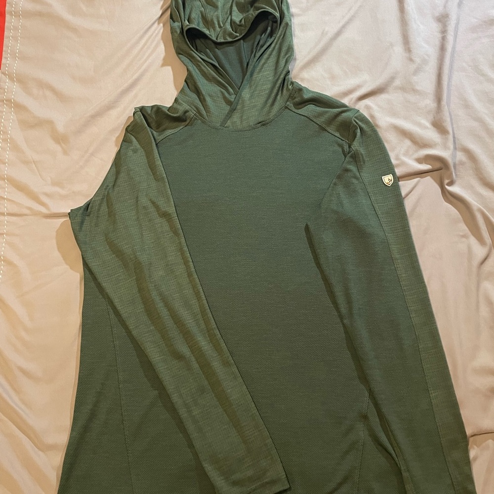 KUHL Men's Green SPF Hooded Shirt